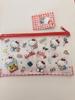 Sanrio Hello Kitty Clear Cosmetic Pouch Red Check 20x12cm