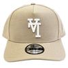 New Era 9FORTY LA Logo Shohei Los Angeles Dodgers Upside Down Upside Down LA Beige Cap, Ohtani's Logo, Blue, Camel, [Used]