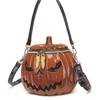 Halloween Pumpkin Shape Women'S Shoulder Bag Shion Purses And Handbags Girl'S Crossbody Bag Designer Clutch Fun Cartoon Bags