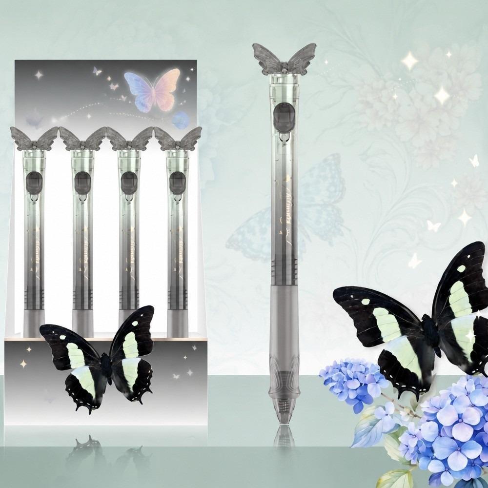 Smooth Writing Butterfly Pen with Moving Wings 0.5mm Black Ink Pens Gifts Gel Pens Student Writing
