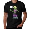 Lady Vegan Zombie Tshirt Minimalist Casual Short Sleeve Top