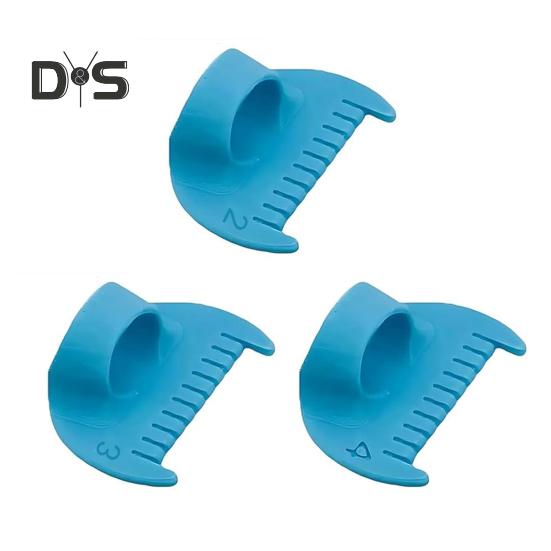 3-teilige Daumen-Nähschablone, Handnäh-Nahtführung, Finger-Overlock-Lineal mit Skala, Quilt-Werkzeug für gleichmäßige Stiche, DIY-Stickereien, Lederhandwerk