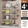 Multi-layer Kitchen Pot and Pan Organizer Rack