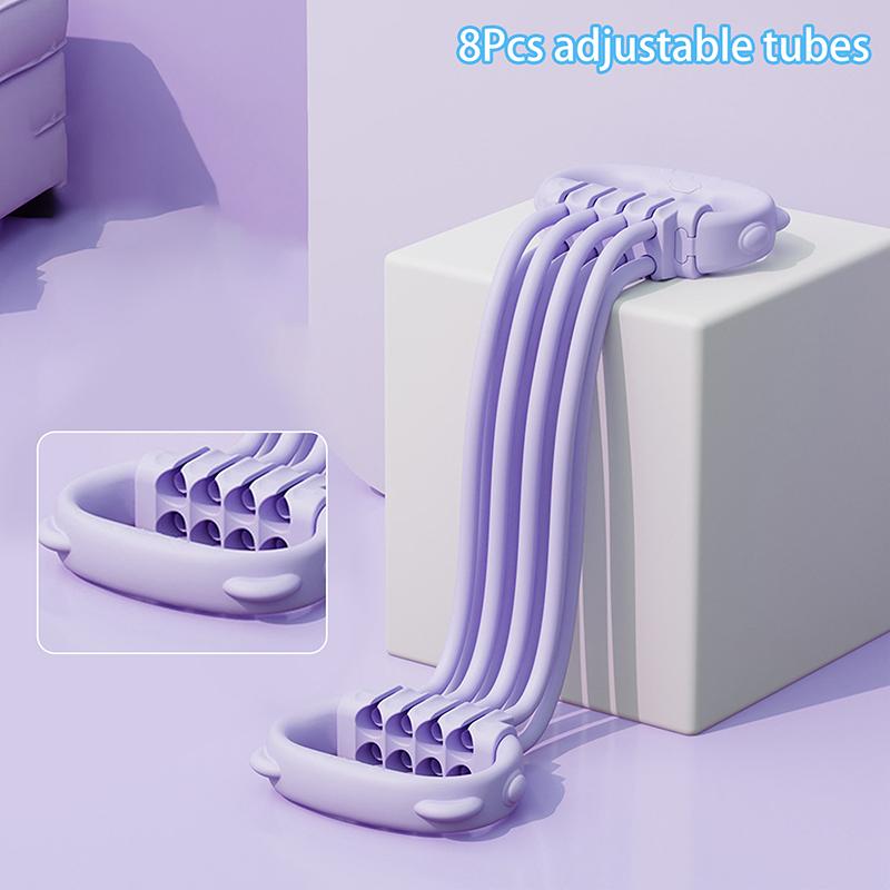 

Adjustable 8 Shaped Fitness Stretching Belt Puller Arm Back Training Elastic Rope Yoga Auxiliary Exercise Equipment Home Female 8 Gear фіолетовий
