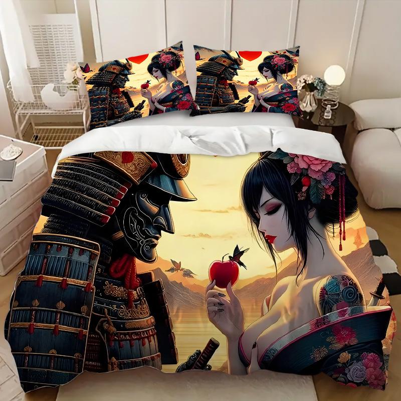 

General Departure Series 3D Digital Printing Twin Three-Piece Set, Pillowcase 135cm * 200cm (three-piece set)