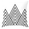 45*45cm Black and White Cushion Cover Waist Pillowcase Nordic Geometric Throw Pillow Sofa Bedroom Pillowslip Car Home Decor
