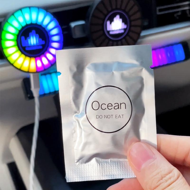 [Just Refills,exclude Music Levels Light L027] car air freshener replacement aroma tablet fragrance pods perfume supplement pads