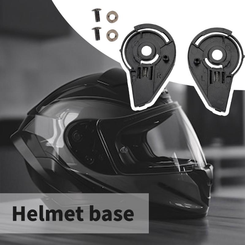 1 Pair Face Shield Windshield Visors Base with Screw Helmets Accessories for SOMAN 965 PA901 Visors Gear Base Plate