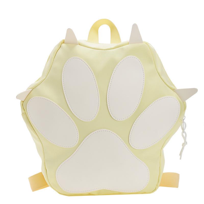 Adorable Cat Paw Design Cartoon Student Backpack For Kids In Sweet Colors And Styles