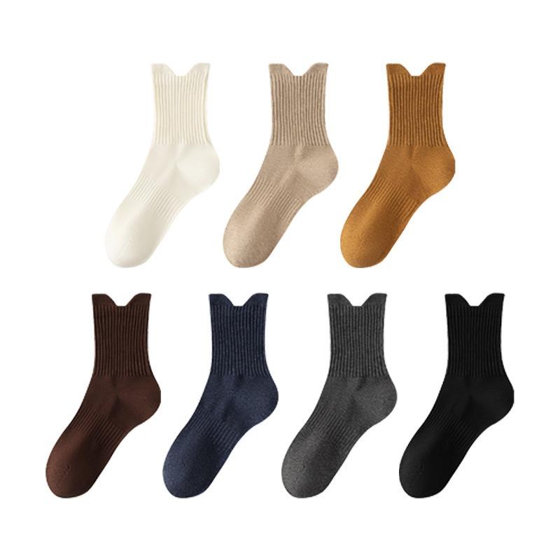 Herren Herbst Baumwolle Freizeit Ätherisches Öl Weichmacher Knochenlos Anti-Pilling Antibakteriell Sportliche Kniestrümpfe