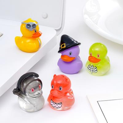 Yousheng 6 Pcs Mini Duckling Figurines Halloween Theme Duck Ornaments Resin Witch Ghost Zombie Duck Collectibles for DIY Aquarium Micro-Landscape