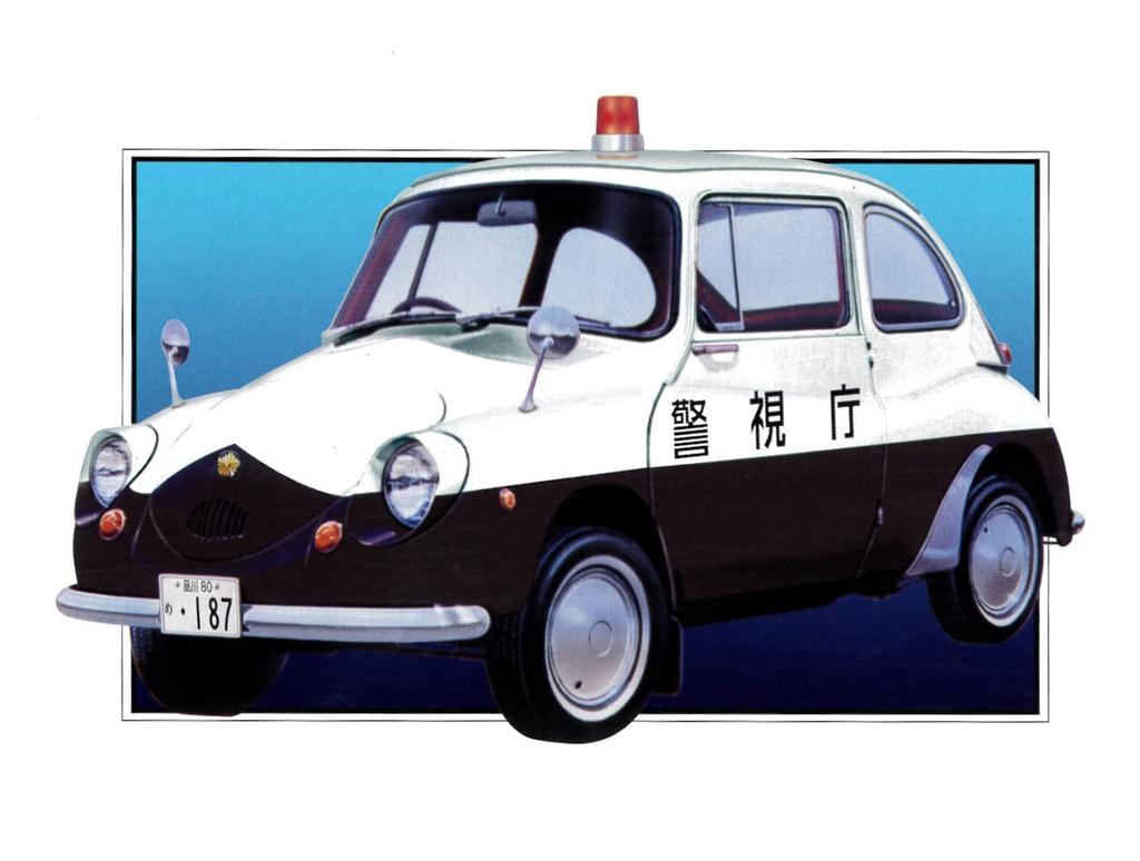 Micro Ace Club 63 Subaru 360 Mini Police Car 1/32 Owner's No. '58