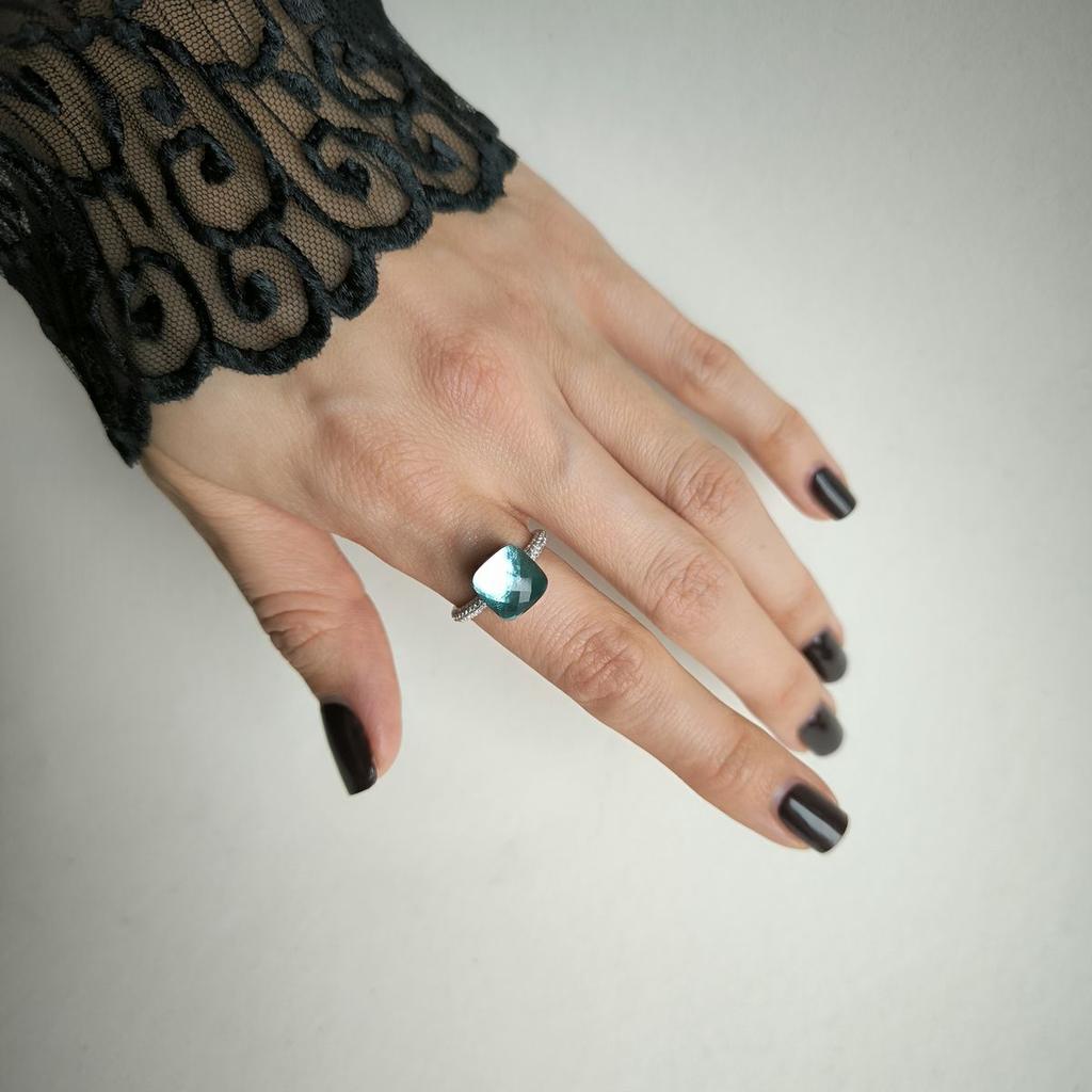 Silver Ring with Cubic Zirconia, Product Weight 3.58 G (2177203)