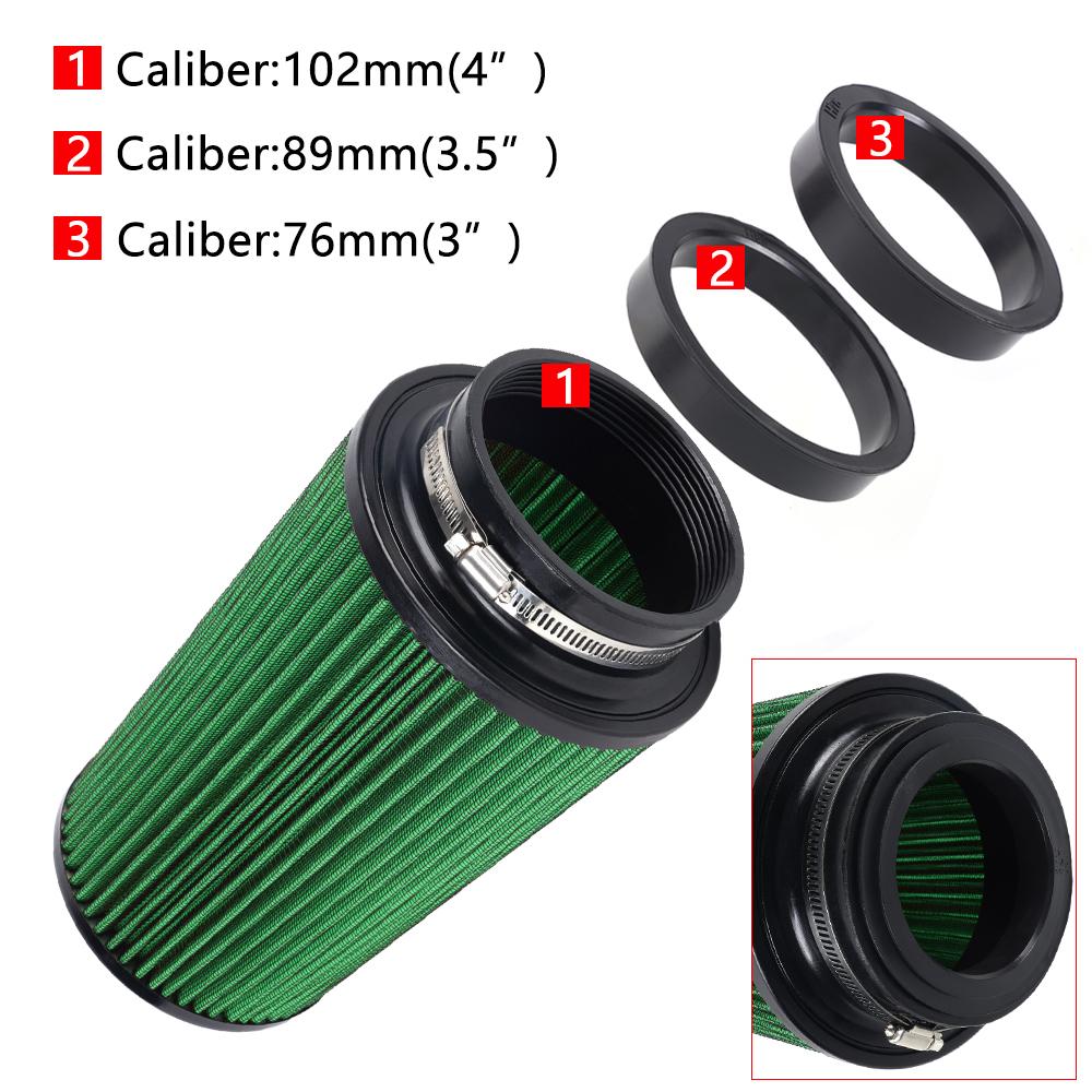 RASTP-3" 3.5" 4" Race Car High Flow Cold Air Intake Air Filter Three Sizes Conical Washable Air Filters 10.6" Tall OFI141