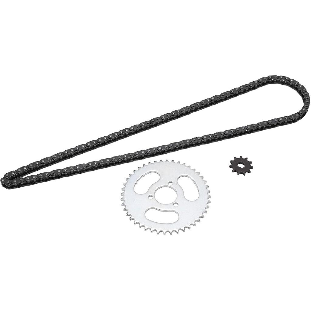 Kettenritzelkit, Hochleistungs T8F Vorne und Hinten Ersatz, T8F Ritzelkettenkit für Modifizierte Karts ATVs Mini-Motorräder Racing Off-Road Custom