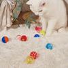 Colorful Sounding Cat Toy: Mesh Bell Ball for Self-Play and Biting