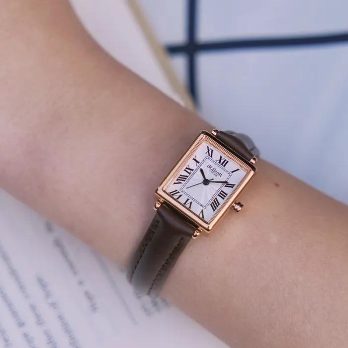 Secreto Leather Womens Watch_Brown. ST5502