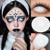 Eyeshare 1 Pair Red/Whie/Black Contact Lenses for Halloween Crazy Party Eye Makeup Lens Anime Role Playing Pupils