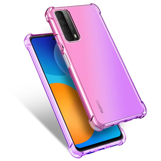 Colorful Soft Tpu Air Bag Case For P Smart 2021 2020 2019 P40 P30 Lite Anti -Knock Cell Phone Cover