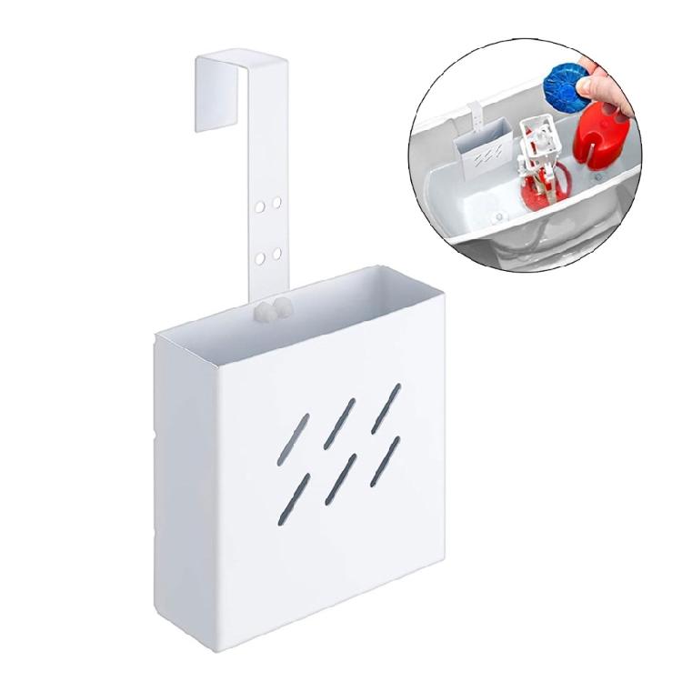 Adjustable Toilet Cistern Cleaning Tablets Holder Practical 304 Nonrust Steel Mount No Tools Needed Secure Water Tanks Fit