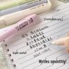 Student Neutral Black Pen: High-Quality 0.5mm Brush Tip with Soft Silicone Cover