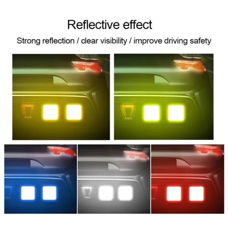 150PCS Safety Reflective Stickers Strip Waterproof High Visibility Warning Reflector Tape for Night Riding Walking Car Sticker