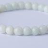 16cm White Itoigawa Natural Jadeite Japanese National Jomon Power Stone Jadeite Workshop Special Paulownia Wood Quality Certificate ABR0884 (6mm
