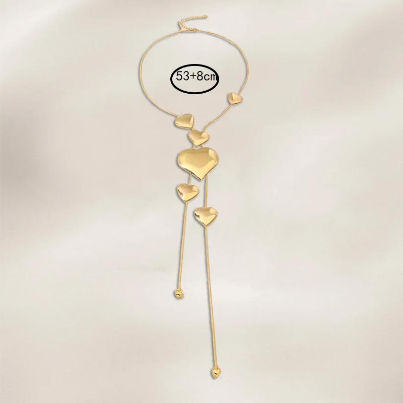 Internet Celebrity Fashion Collarbone Chain Love Fringed Necklace Jewelry