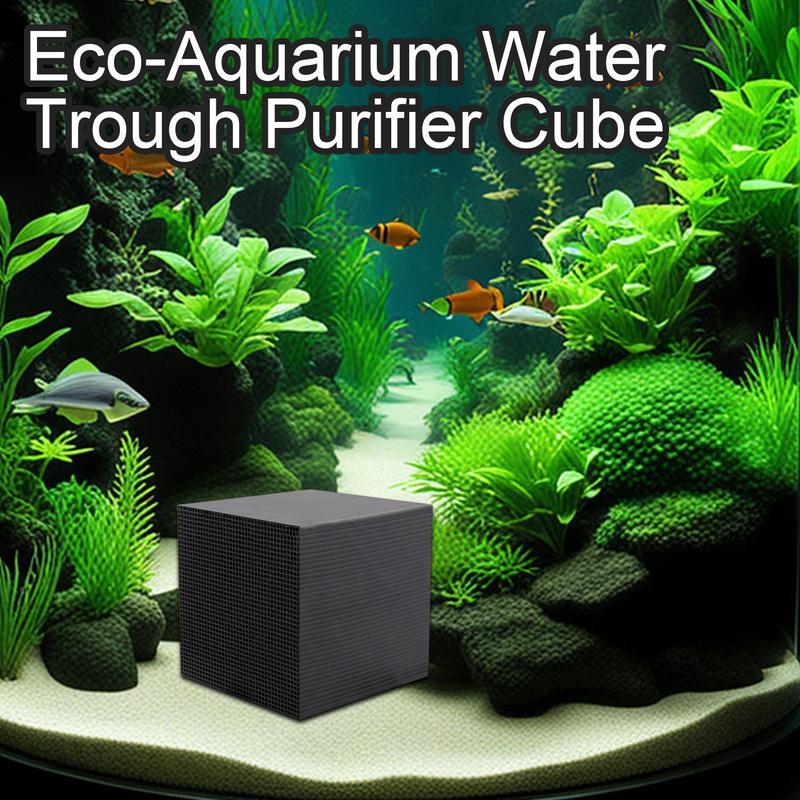 1pcs Water Trough Purifier Cube Activated Carbon Water Purifier Cube Filter For Aquarium, Ponds, Fish Tank Water Purification