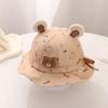 Cute Bear Baby Bucket Hat Spring Summer Thin Sun Hat Adjustable UV Protection Cap for Boys and Girls Infants Toddler