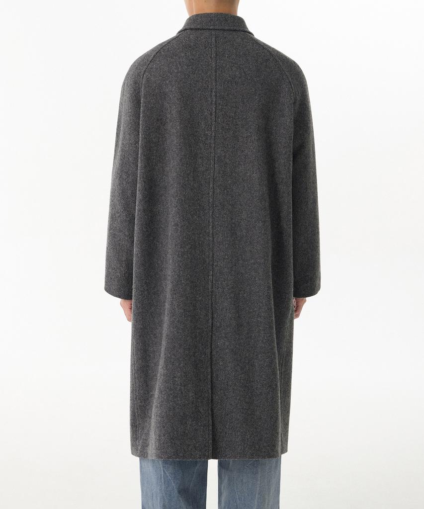 Musinsa Standard Shetland Wool Oversized Balmacaan Coat [Grey]