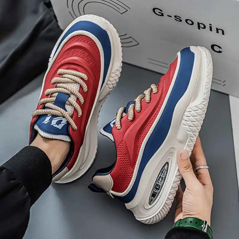 Round Nose Massive Sneakers To Play Tennis Man Running Deadlift Shoes Men's Basketball Size 46 Sports High Quality Holiday