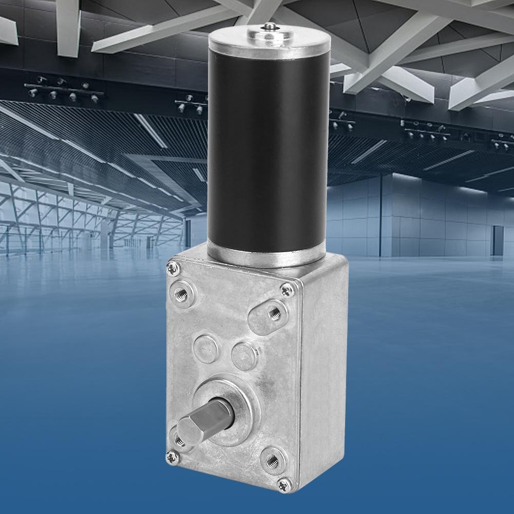 Speed Reduce Electric Gearbox Motor Reversible Worm Gear Motor 8mm Shaft 24V(230RPM)