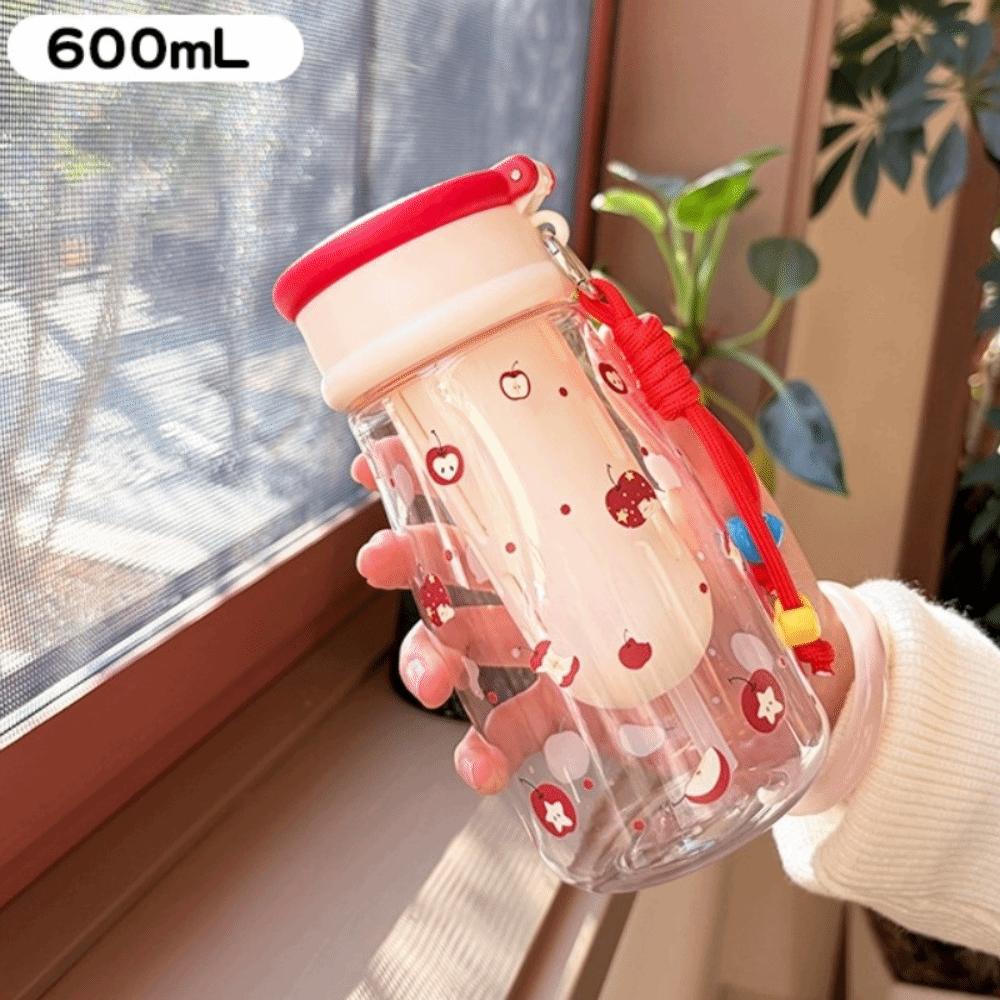 Plastic Water Bottle Transparent Kids Water Cup Cartoon Drinking Bottle