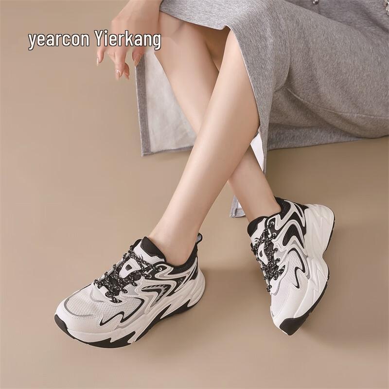 Yierkang Women s Fashion Dad Hiking Sneakers EU 37