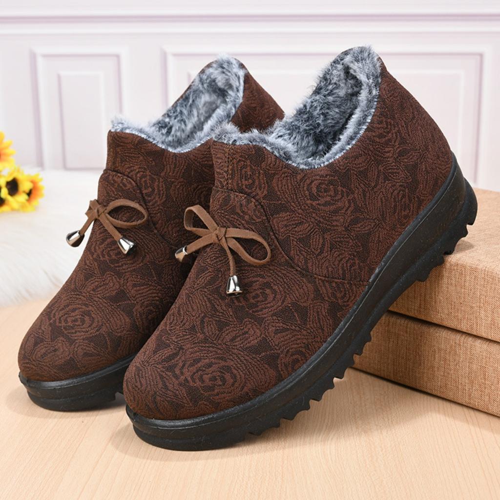 Потовщений вельвет, Тканинні туфлі, Жіноче взуття, Бавовняні туфлі, Взуття на м'якій підошві, Протиковзке взуття, Тепле взуття, Зимові чоботи