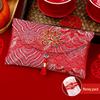 Chinese-Style Festive Red Envelope: Wedding, Birthday, Housewarming - Large Ten Thousand Yuan Cloth Lai See Packet