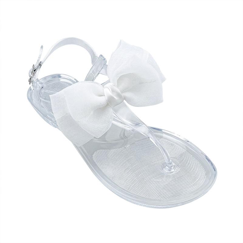 Shoes Woman 2025 Low Transparent Slippers Luxury Slides Rubber Flip Flops Designer Flat Hawaiian Fashion Fabric PU Scandals Rome