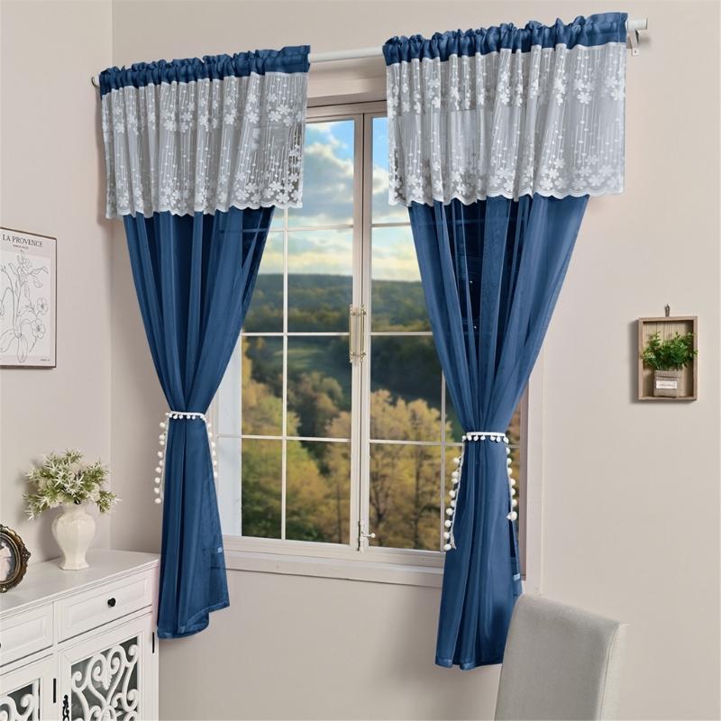 Artistics Semi Sheer Window Sheers Polyester Materials Easy Setups Ideal for Living Room Bedrooms