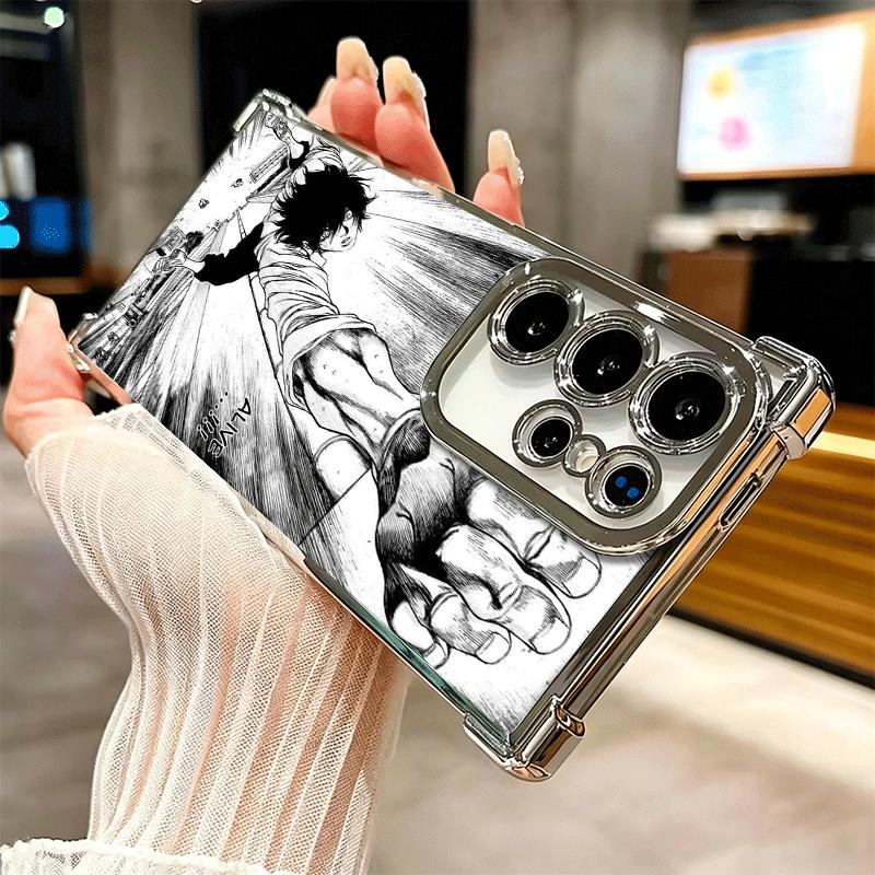 Ultimate Perspective Anime Soft Phone Case For Samsung Galaxy S26 Ultra S25 Edge S24 FE S23 Plus S22 S21 + S20 Plating Anti-Fall