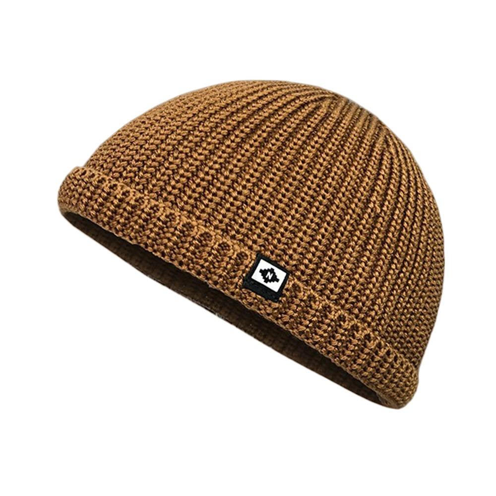 Soft Knitted Hat Windproof Hip Hop Hat Autumn Winter Hat Thickened Cold Cap Warm Bonnets Outdoor Pullover Hat
