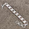 Morganite Gemstone Handmade 925 Sterling Silver Bracelet 7-8" KKG-148