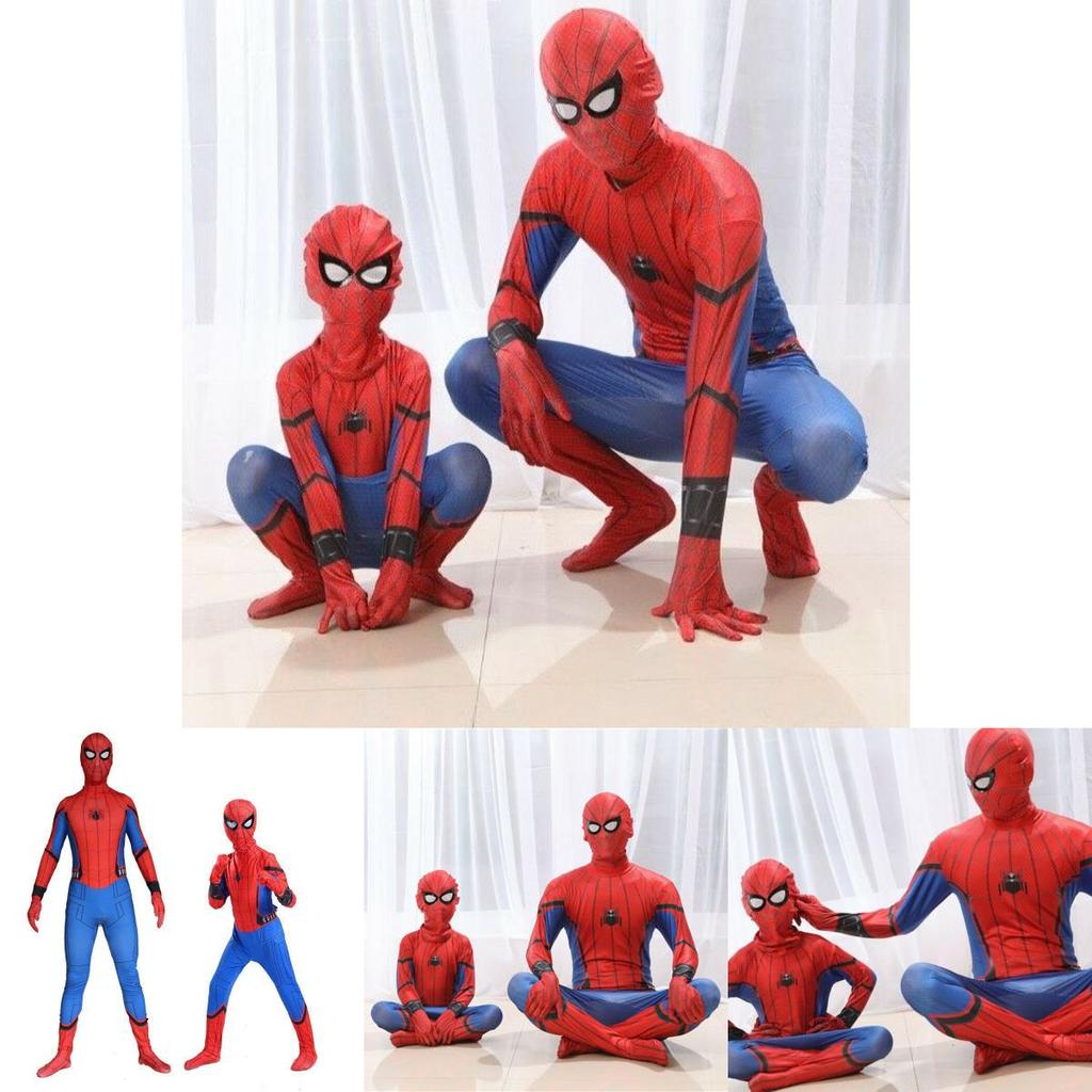 High Quality Durable Homecoming Spiderman Costume Tights Suit For Kids And Adults