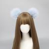 Plush Bear Ear Hair Clip Soft Cosplay Headwear Fashion Angel Headdress  Party Wear