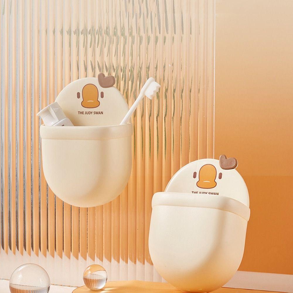 

Самоклеящийся настенный ящик для хранения пластиковый пульт дистанционного управления органайзер для ванной комнаты бежевый