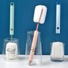 Long-Handle Detachable Sponge Cleaning Brush for Glasses and Bottles