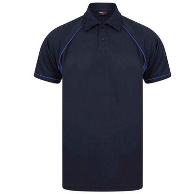 Childrens/Kids Performance Contrast Piping Polo Shirt