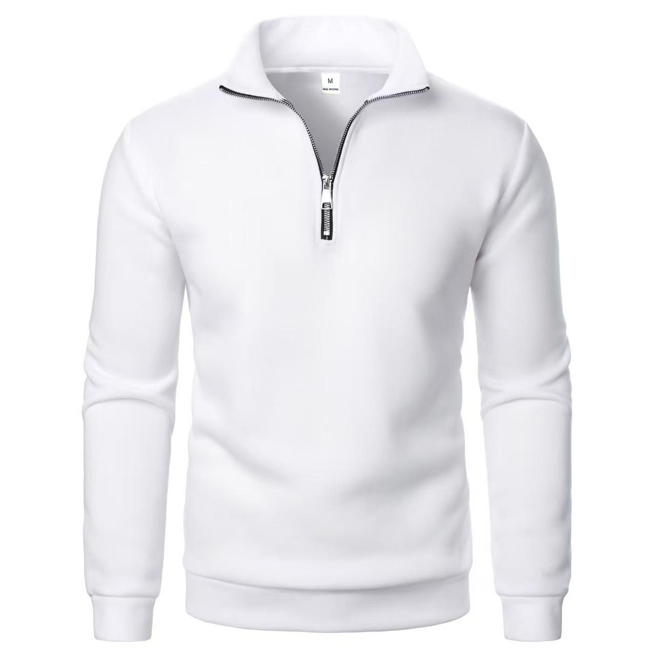 

Unisex Hooded Zipper Sweatshirt Jacket - European & American Style for Spring & Autumn 2026 2XL белый