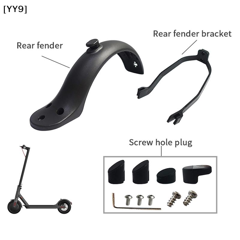 Set Paraspruzzi Posteriore per Monopattino Elettrico con Staffa e Gancio, Pezzi di Ricambio per Xiaomi M365/1S/Pro[YY9]