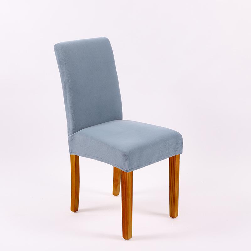 Thickened Plus Velvet Pure Color Chair Cover for Home, Banquet, and Hotel